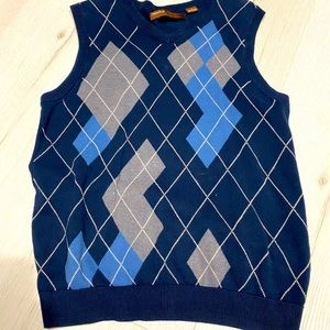 Perry Ellis Small Blue Sweater Vest
